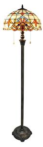 Brilagi - Lampada da terra Tiffany a vetri colorati MIRABELLA 2xE27/60W/230V