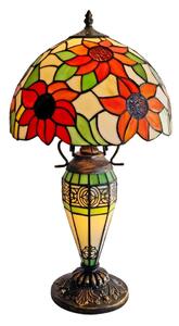 Brilagi - lampada da tavolo Tiffany a vetri colorati SUNFLOWER 1xE27/60W/230V + 1xE14/40W