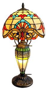 Brilagi - Lampada da tavolo Tiffany in vetro colorato MIRABELLA 1xE27/60W/230V + 1xE14/40W