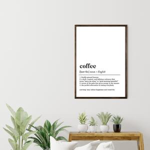 Poster in cornice 50x70 cm Coffee - Wallity