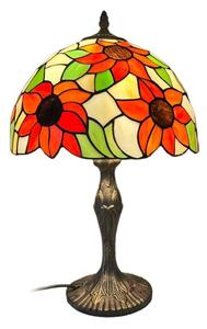 Brilagi - Lampada da tavolo Tiffany in vetro colorato SUNFLOWER 1xE27/60W/230V