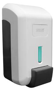 Sanela Accessori in plastica - Dispenser di sapone gel e disinfettante, bianco SLDN 99A
