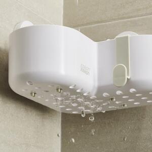 Mensola angolare bianca autoportante in plastica per il bagno Duo - Joseph Joseph
