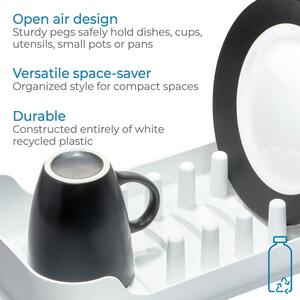 Vassoio di raccolta bianco in plastica riciclata Eco System - iDesign