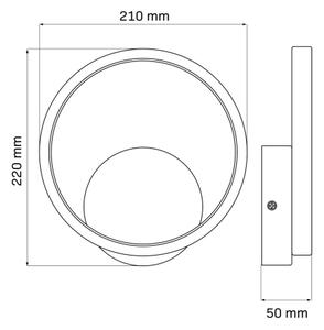 Applique a LED ROMAN LED/11,5W/230V 4000K nero