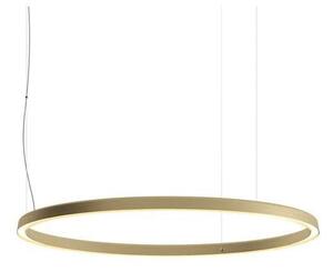 Luceplan - Compendium Circle Lampada LED a Sospensione Ø110 Ottone