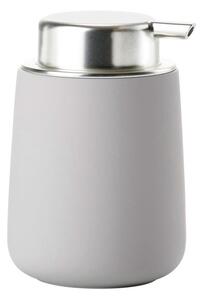 Dispenser di sapone in porcellana grigio chiaro 250 ml Nova - Zone