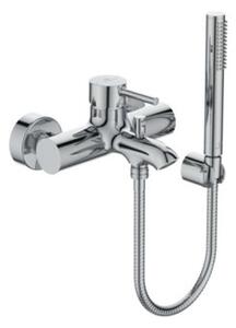 Ideal Standard CeraLine - Miscelatore a parete per vasca da bagno con accessori, cromo BC270AA