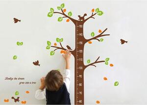 Adesivo per bambini - metro per porta o parete 60x190 cm Dreaming Tree - Ambiance