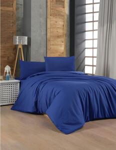 Biancheria in cotone blu scuro per letto singolo 140x200 cm - Mijolnir