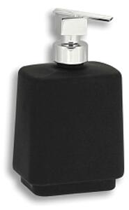 Novaservis Metalia 4 - Dispenser di sapone liquido a pavimento, nero/cromo 6450/1,5