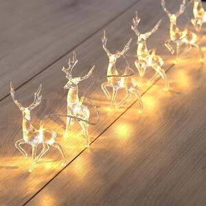 Catena luminosa LED Deer Deer, 10 luci, lunghezza 1,65 m - DecoKing