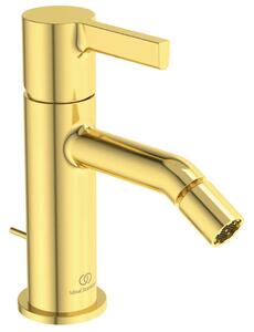 Ideal Standard Joy - Miscelatore per bidet con sistema di scarico, Brushed Gold BC784A2