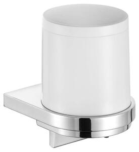 Keuco Collection Moll - Dispenser di sapone liquido con supporto, 180 ml, bianco/cromo 12752010100