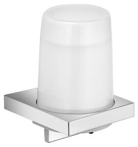 Keuco Edition 11 - Dispenser di sapone liquido con supporto, 180 ml, vetro opaco/cromo 11152019000