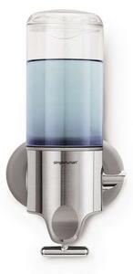 Simplehuman Accessori da bagno - Dispenser di sapone liquido con supporto, 444 ml, acciaio inox spazzolato BT1034