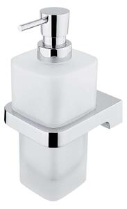 Nimco Maya - Dispenser di sapone liquido con supporto, vetro opaco/cromo MA 29031H-26