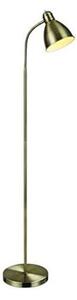 Lampada da terra dorata con paralume in metallo (altezza totale 145 cm) Nitta – Markslöjd