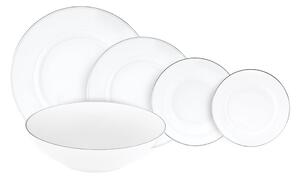 Set di 38 pezzi di piatti in procelina bianca Platinum Chic - Villa Altachiara