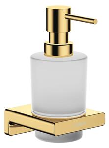 Hansgrohe AddStoris - Dispenser di sapone liquido con supporto, vetro opaco/color oro lucido 41745990