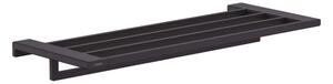 Hansgrohe AddStoris - Mensola con portasciugamani, lunghezza 650 mm, nero opaco 41751670