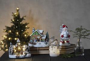 Decorazione luminosa con motivo natalizio di colore bianco-argento Buddy - Star Trading