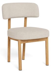 Sedia imbottita TORAY Beige (Apia 453) / struttura rovere naturale
