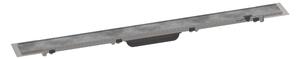 Hansgrohe RainDrain Rock - Canalina doccia lineare 800, con griglia per piastrellatura, acciaio inox 56031000