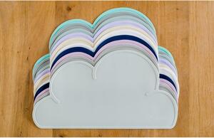 Tovaglietta in silicone turchese Cloud, 49 x 27 cm - Kindsgut
