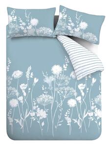 Biancheria da letto blu e bianca per letto matrimoniale 200x200 cm Meadowsweet Floral - Catherine Lansfield
