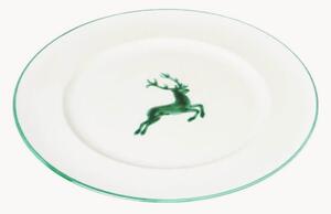Piatto piano fatto a mano Grüner Hirsch