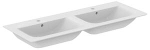 Ideal Standard Connect Air - Lavabo a doppia vasca, 1240x460 mm, con troppopieno, con Ideal Plus, bianco E0273MA