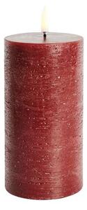Uyuni - Candela LED 7,8x15,2 cm Rustic Carmine Red Uyuni