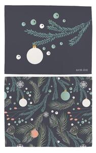 Set di 2 tovagliette in cotone con motivo natalizio , 45 x 35 cm Christmas Deco - Butter Kings