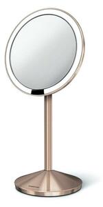 Simplehuman Specchi cosmetici - Specchietto cosmetico da viaggio con illuminazione LED, rose gold ST3010