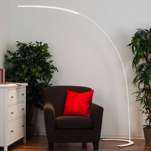Danua - lampada LED da terra bianca minimalista