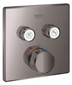 Grohe Grohtherm SmartControl - Miscelatore termostatico ad incasso a 2 utenze, Hard Graphite 29124A00