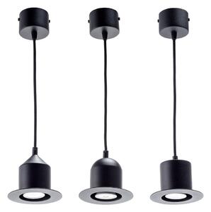 Set di 3 lampade a sospensione nere Hat - EMKO