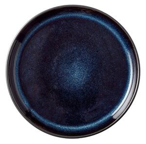 Piatto da dessert in gres nero e blu ø 17 cm Mensa - Bitz