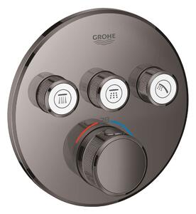 Grohe Grohtherm SmartControl - Miscelatore doccia termostatico ad incasso, 3 utenze, Hard Graphite 29121A00