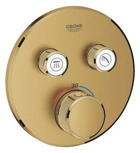 Grohe Grohtherm SmartControl - Miscelatore doccia termostatico ad incasso, 2 utenze, Cool Sunrise spazzolato 29119GN0