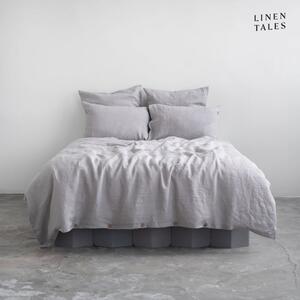 Lenzuola di lino grigio chiaro per letto singolo 135x200 cm Light Grey - Linen Tales