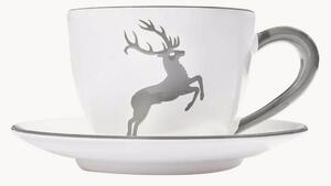 Set tazza e piattino fatti a mano Grauer Hirsch, set da 2