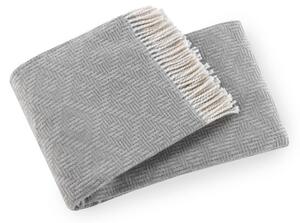 Plaid grigio con contenuto di cotone , 140 x 180 cm Aisha - Euromant