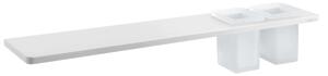 Sapho Abeline - Mensola con bicchieri, 60 cm, bianco opaco AE602-0101-01