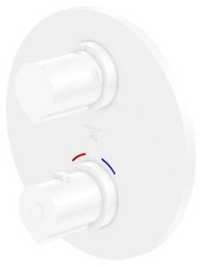 Steinberg 100 - Miscelatore termostatico ad incasso per 2 utenze, bianco opaco 100 4133 3 W