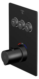 Steinberg 390 - Miscelatore termostatico ad incasso per 3 utenze, nero 390 4231 3 S