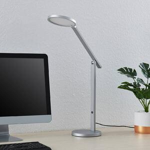 Lucande Felkano lampada LED da tavolo, argento