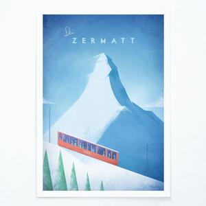 Poster , 30 x 40 cm Zermatt - Travelposter