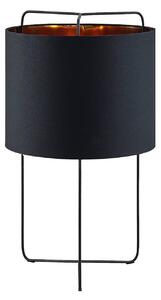 Lindby Kesta lampada da tavolo, nero-oro, 50 cm